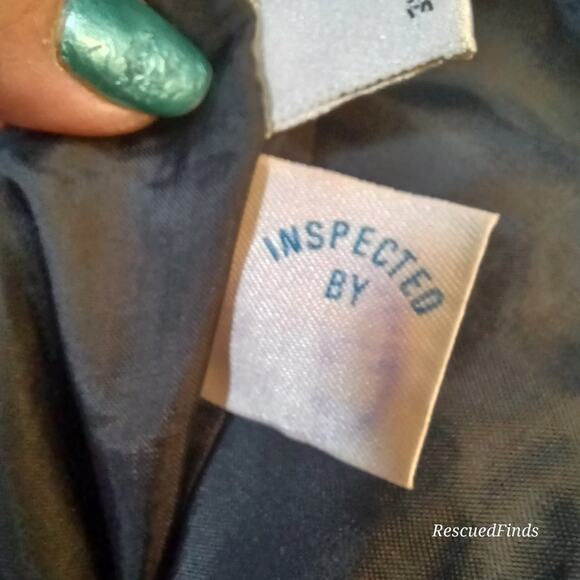 Vintage Leather Skirt G-III Black Zip Up Size 5 - Picture 5 of 8